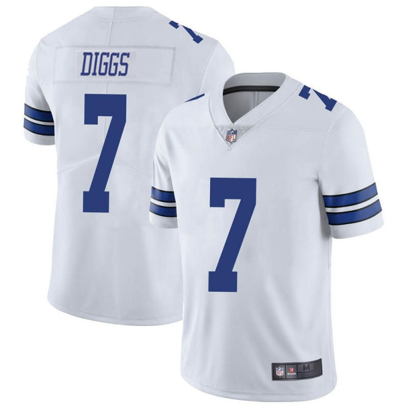 Men's Dallas Cowboys #7 Trevon Diggs White 2021 Vapor Limited Stitched Jersey Men's Dallas Cowboys #7 Trevon Diggs White 2021 Vapor Limited Stitched Jersey